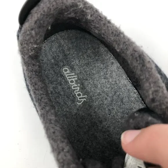 Allbirds Men's Sz 8 Wool Runner Mizzles Running Shoes Black Gray WR M8